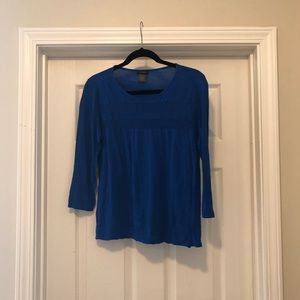 🎉🎉🎉🎉Royal blue Ann Taylor 3/4 sleeve blouse